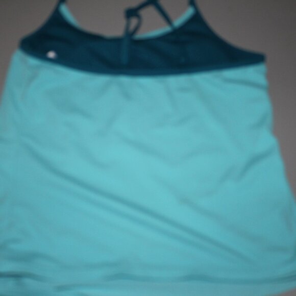 Blue & Purple 2 Pcs Justice Tankini Swimsuit Size 14 - Picture 8 of 13